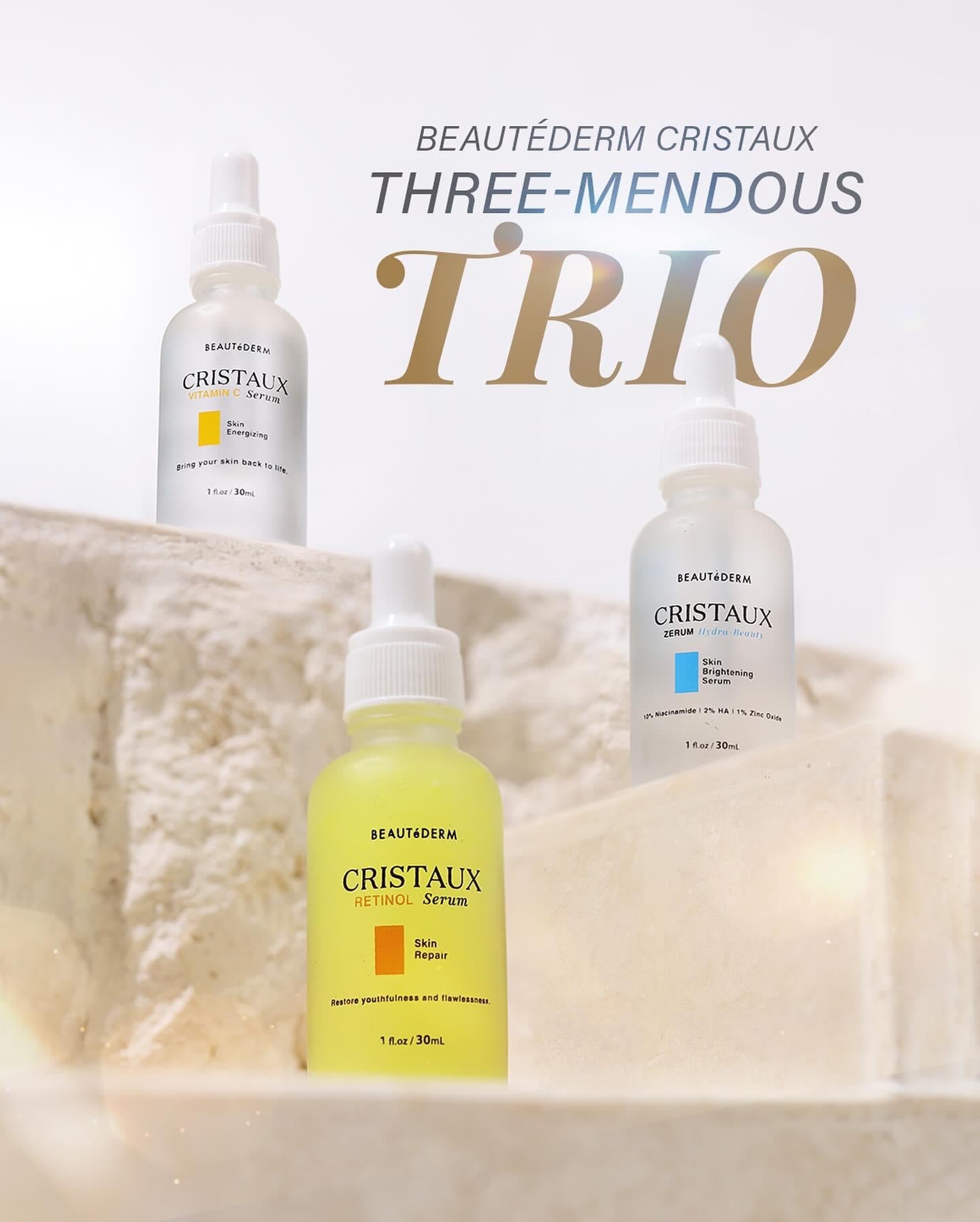 Beautederm Three Mendous Trio serums