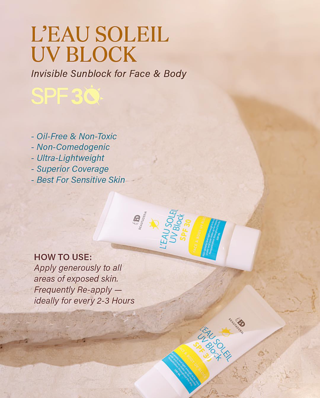 Soleil UV Block - Sunscreen SPF 30 (Face & Body)