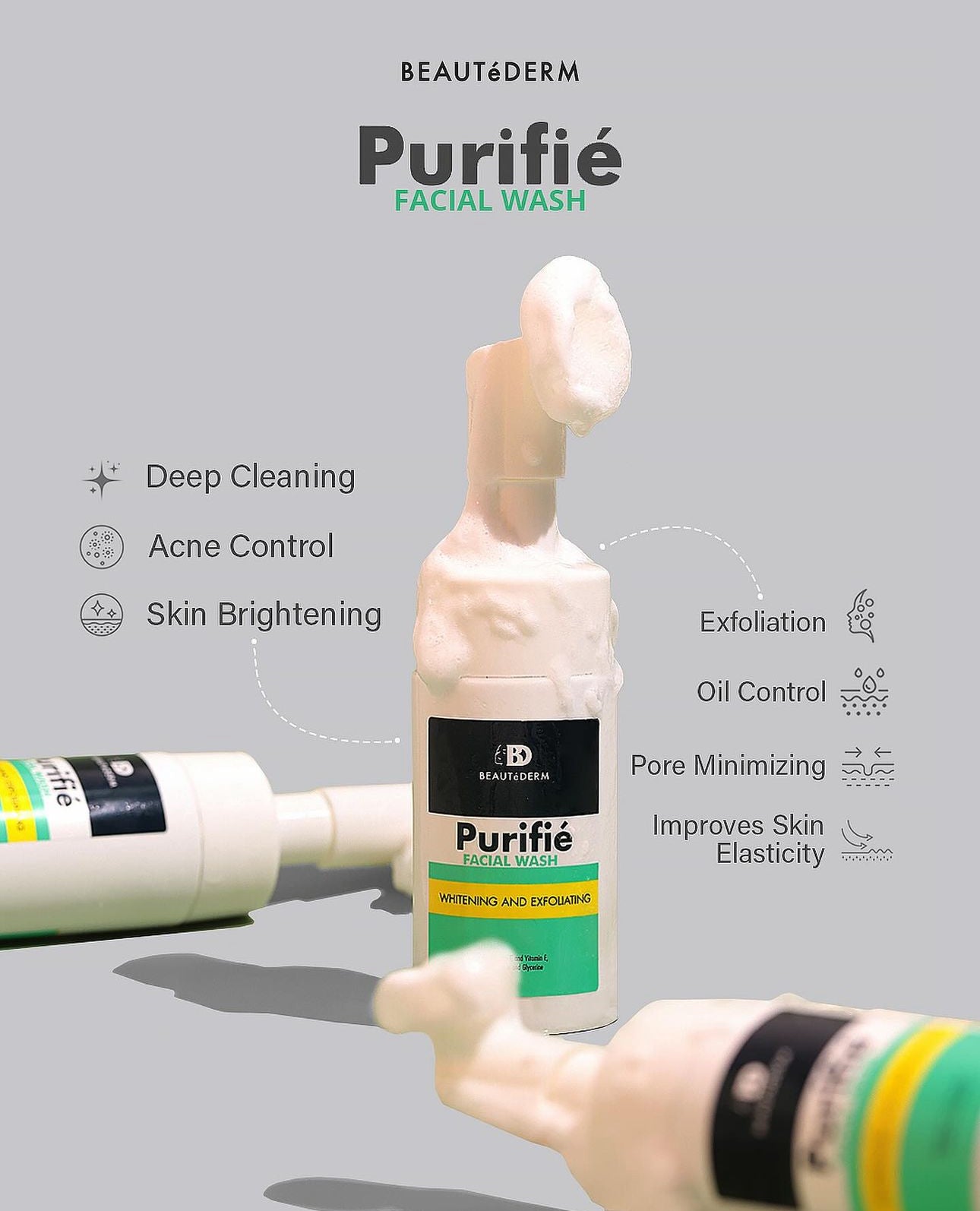 Purifie Facial Wash with Brush (100ml)