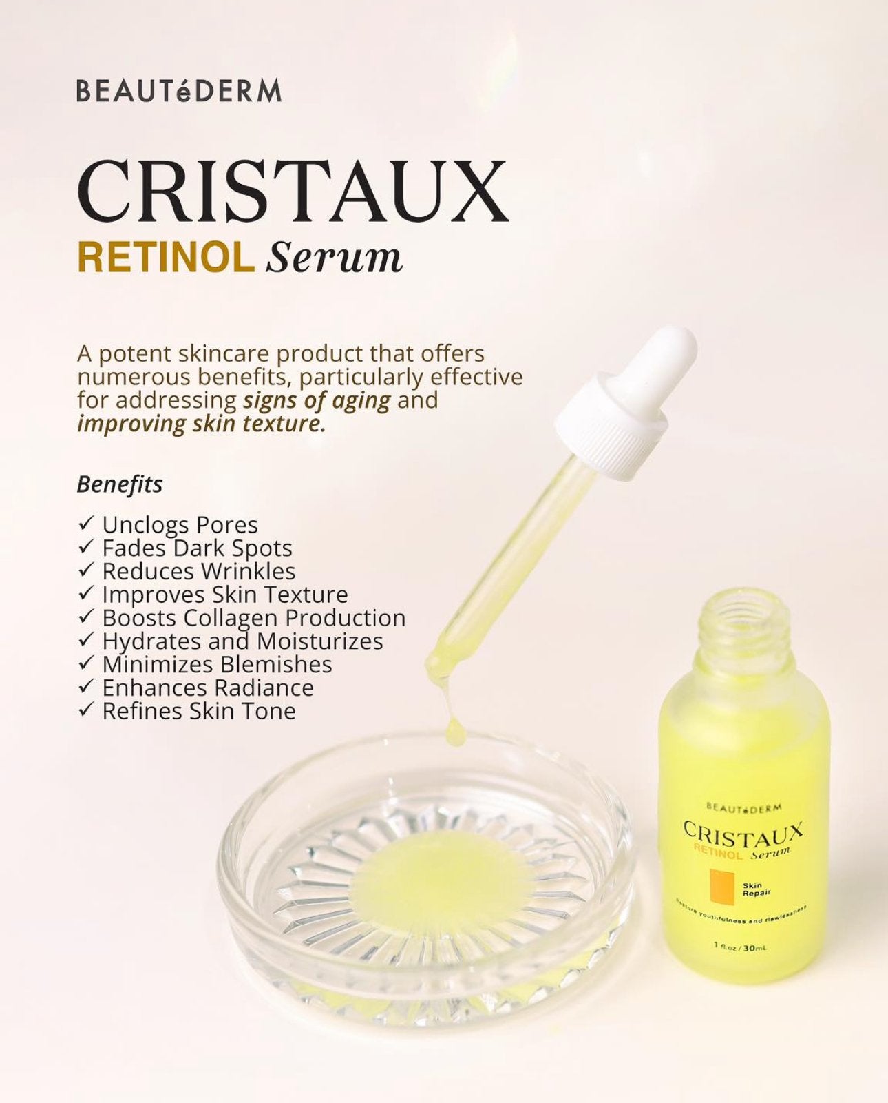 Cristaux Retinol Serum (30ml)