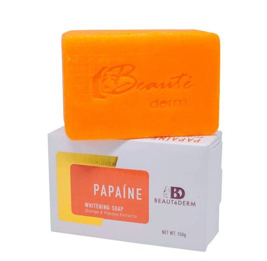 Papaine Soap with Orange & Papaya Extract (150g) beautederm canada