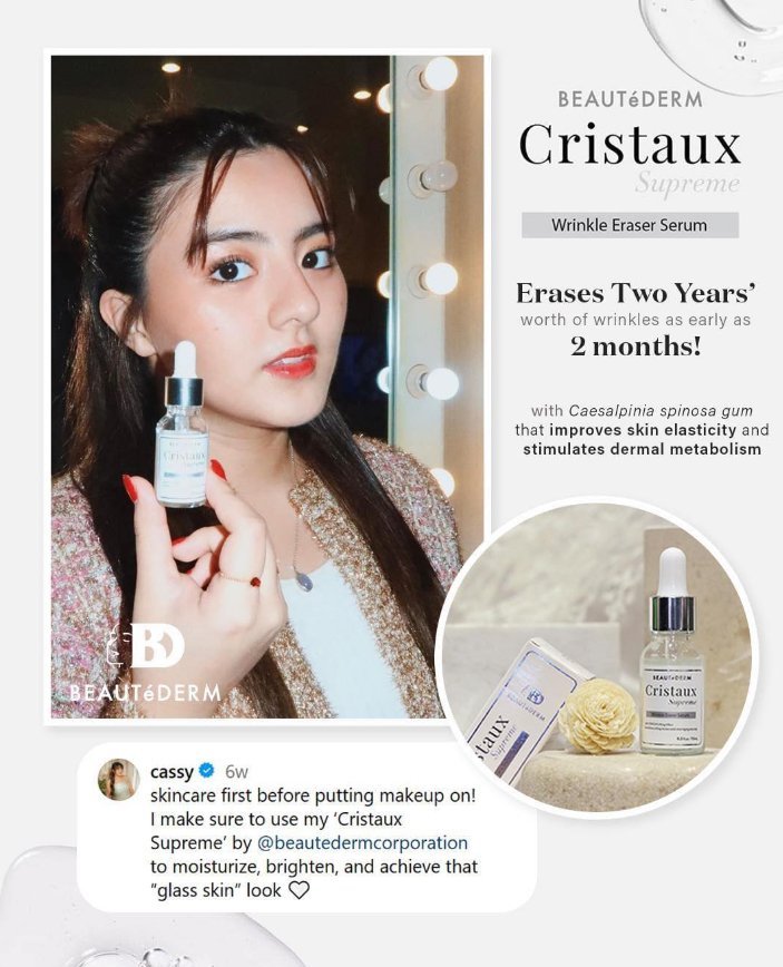 Cristaux Supreme Serum Happy Customer by beautederm canada 