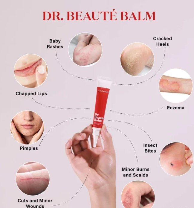 Dr beaute balm benefits shown - beautederm product