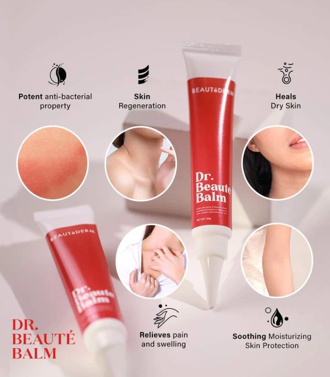 Dr beaute balm benefits shown - beautederm product