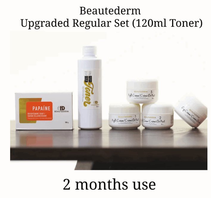 Beautederm regular set with 120ml bigger toner bottle -good for 2 months