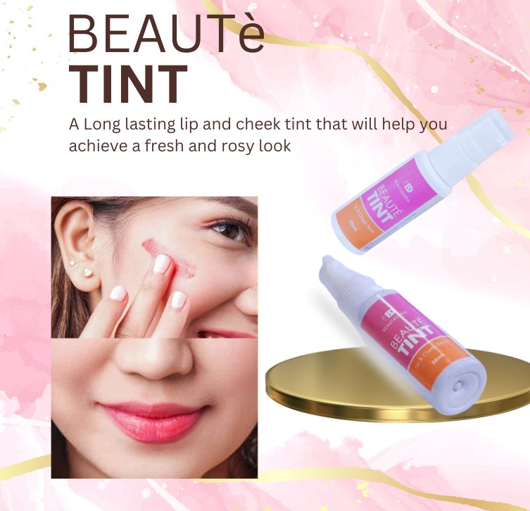 Beautederm's Beaute Tint 30ml - A long lasting lip and cheek tint 